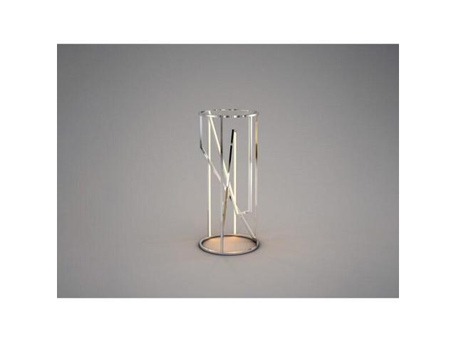 ET2 E71006-PC Trapezoid 3-Light 1575' Wide Polished Chrome Accent Table