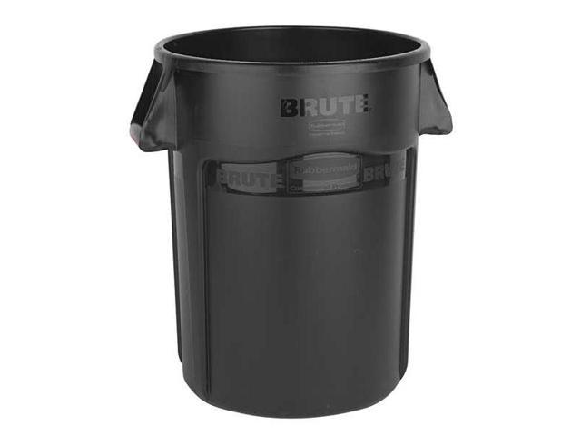 Rubbermaid 44 gal. Brute Vented Trash Receptacle, Round, Blue