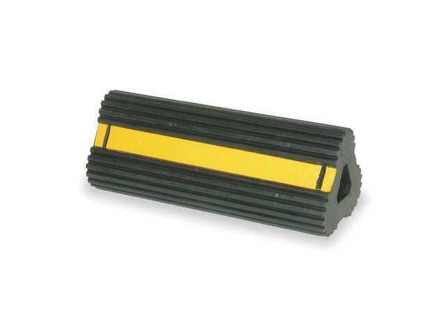 ZORO SELECT 1GUK7 Wheel Chock10 In W x 4 In HBlack