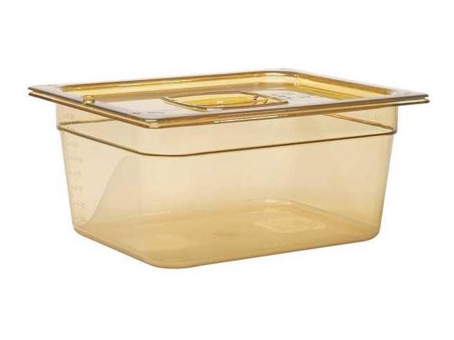 RUBBERMAID COMMERCIAL PRODUCTS FG217P00AMBR Third Size Food Pan Hot Amber