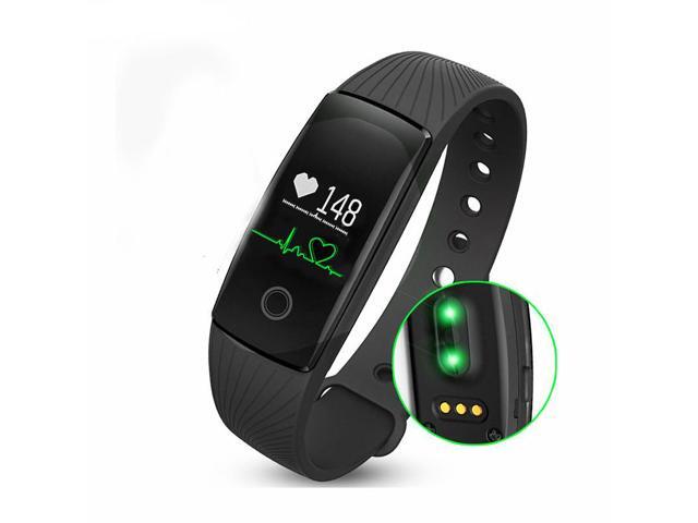 ID107 Bluetooth Fitness Bracelet Heart Rate Monitor Smart Band Activity Tracker Wristband for iOS Android