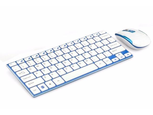 New Fashion Stainless Steel 24GHz 10 Meters Operating Distance Portable Laptop Computer Mini Wireless Keyboard And Mouse Combos HK3910