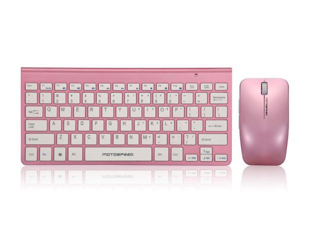 24GHz Wireless Ultra Thin Gaming Keyboard Mouse Combo 5 Buttons 1200DPI Mice Set Kit G9800 for Mac Windows PC Computer Tablet