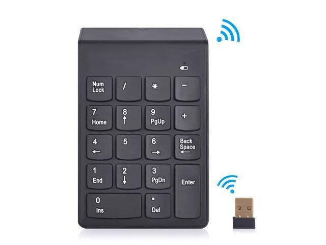 24G USB Numeric Keypad 18Keys Wireless Keyboard Mini Digital Keyboard High Quality Number Pad Ultra Slim For Compute PC Laptop