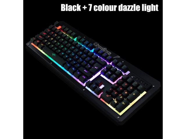 K26 Green Shaft Mechanical Keyboard Metal Mechanical Keyboard 104 Key Internet Cafes Game Keyboard