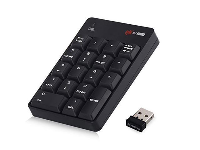 18 Keys Wireless Mini USB Number Pad Keyboard with 24G Numeric USB Receiver for Laptop Desktop PC