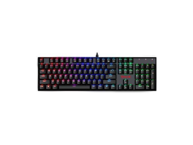 Redragon Gaming Mechanical Keyboard K551A 104 Key RGB LED Backlit Mechanical Computer illuminated Keyboard