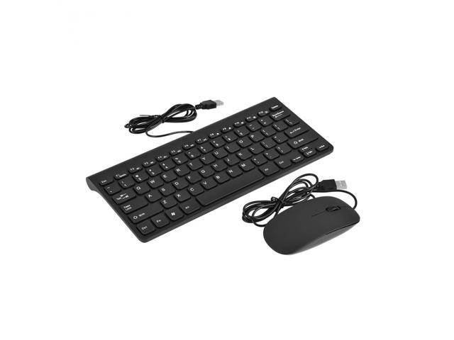 K168 Stylish Ultra-Thin USB Wired Keyboard Optical Mouse Mice Set Combo for PC Laptop