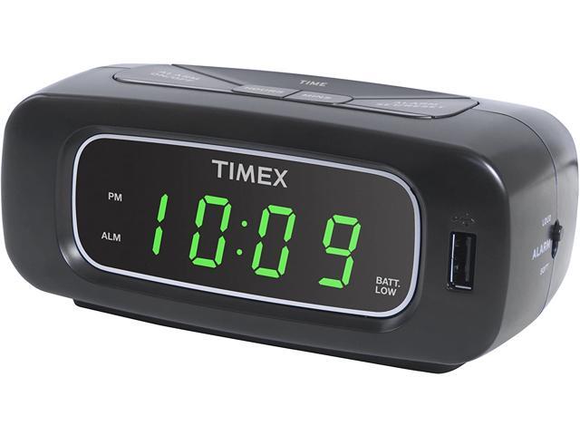 Timex T1210 Alarm Clock with USB Outlet