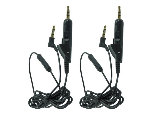 2-Pack 35mm Mic Audio Cable Cord For Bose QuietComfort 15 QC 15 Headphones