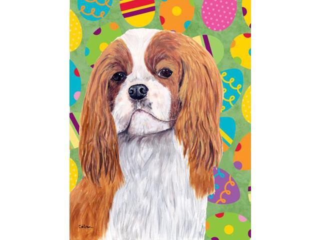 Carolines Treasures SC9474GF 11 x 15 in Cavalier Spaniel Easter Eggtravaganza Garden Size Flag