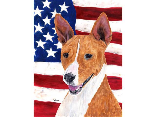 Carolines Treasures SC9033GF 11 x 15 in Usa American Flag With Basenji Flag Garden Size