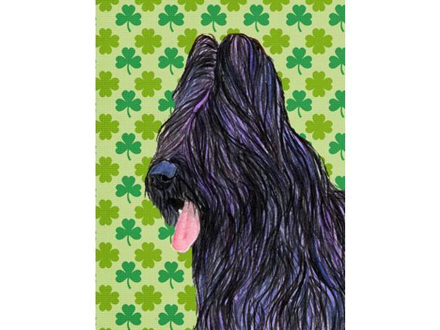 Carolines Treasures SS4420GF Briard St Patricks Day Shamrock Portrait Flag - Garden Size