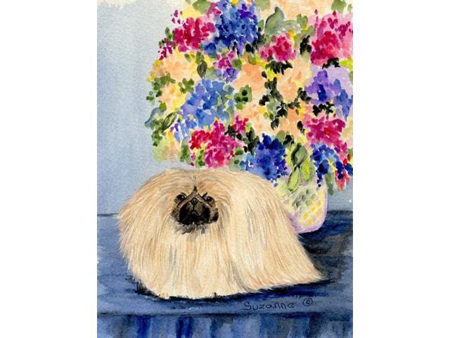 Carolines Treasures SS8315GF Pekingese Flag - Garden Size