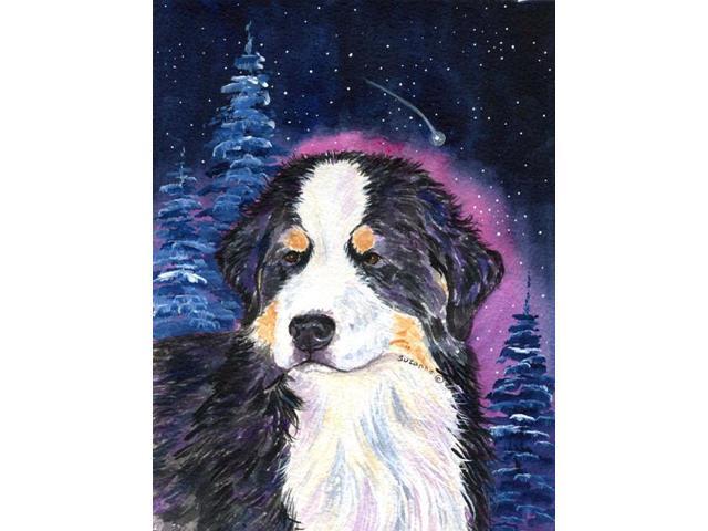 Carolines Treasures SS8446GF Starry Night Bernese Mountain Dog Flag - Garden Size 11 x 15 in