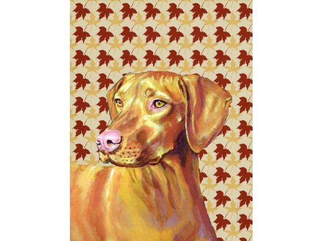 Carolines Treasures LH9100GF 11 x 15 In Vizsla Fall Leaves Portrait Flag Garden Size