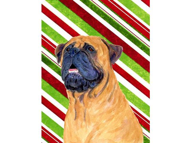 Carolines Treasures SS4589GF 11 x 15 In Mastiff Candy Cane Holiday Christmas Flag Garden Size