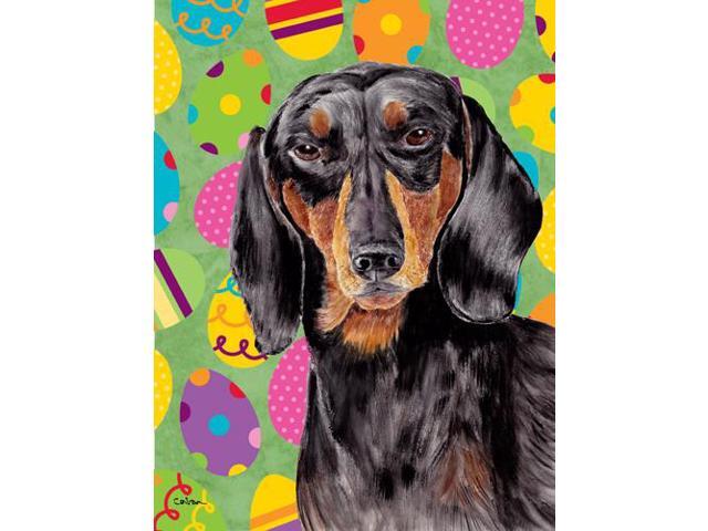Carolines Treasures SC9443GF 11 x 15 in Dachshund Easter Eggtravaganza Garden Size Flag