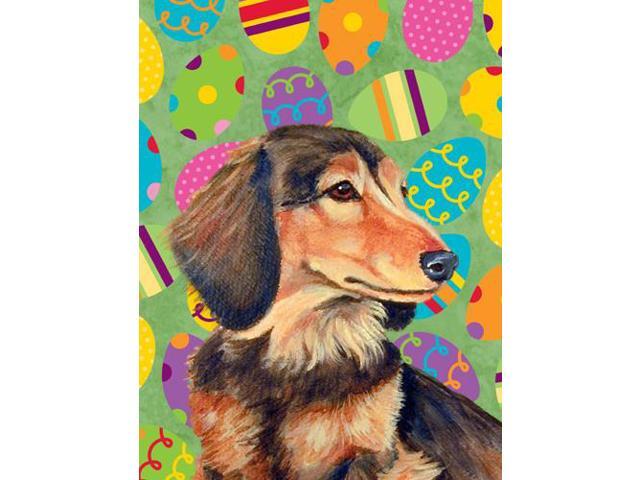 Carolines Treasures LH9436GF 11 x 15 in Dachshund Easter Eggtravaganza Garden Size Flag