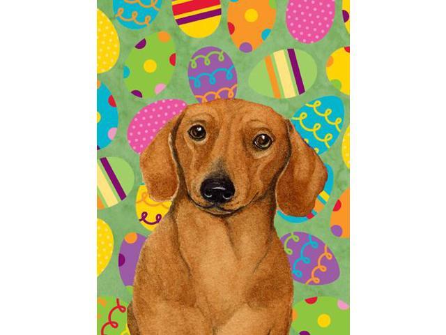 Carolines Treasures LH9402GF 11 x 15 in Dachshund Easter Eggtravaganza Garden Size Flag