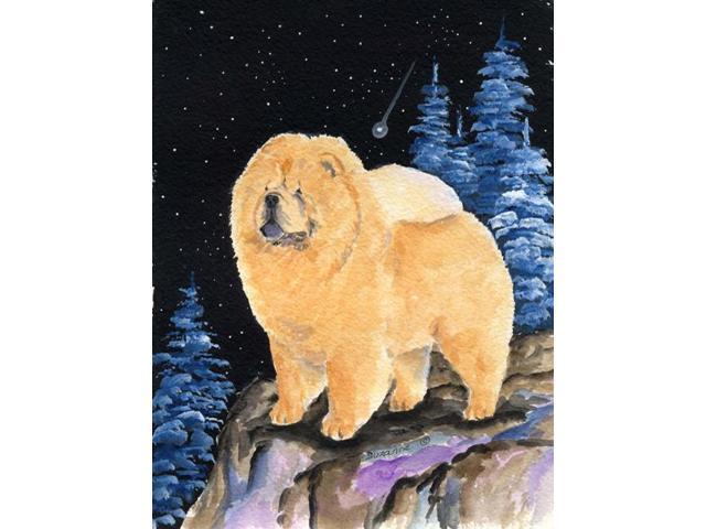 Carolines Treasures SS8454GF Starry Night Chow Chow Flag - Garden Size 11 x 15 in