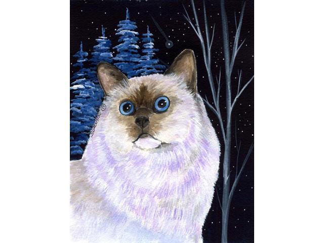 Carolines Treasures SS8403GF 11 x 15 in Starry Night Cat Birman Flag Garden Size