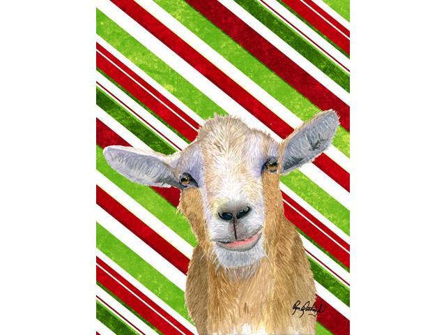Carolines Treasures RDR3022GF Candy Cane Goat Christmas Flag Garden Size