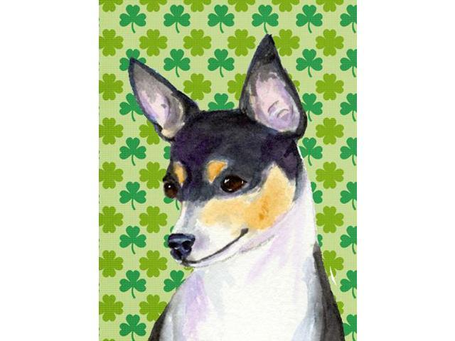 Carolines Treasures SS4449GF 11 x 15 in Chihuahua St Patricks Day Shamrock Portrait Flag Garden Size
