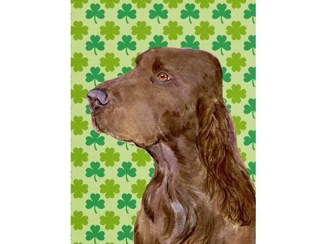 Carolines Treasures SS4456GF 11 x 15 in Field Spaniel St Patricks Day Shamrock Portrait Flag Garden Size