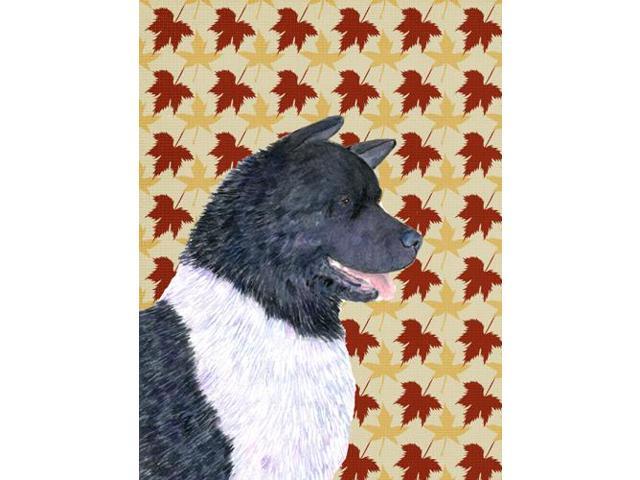 Carolines Treasures SS4335GF 15 x 15 in Akita Fall Leaves Portrait Flag Garden Size