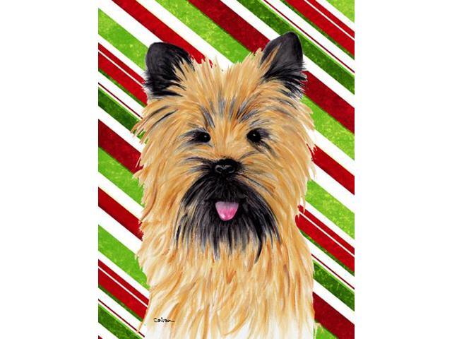 Carolines Treasures SC9335GF Cairn Terrier Candy Cane Holiday Christmas Flag - Garden Size 11 x 15 in