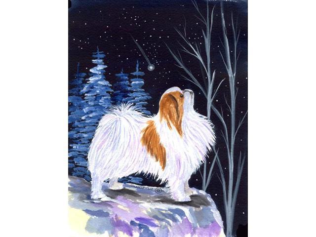 Carolines Treasures SS8363GF Starry Night Japanese Chin Flag - Garden Size 11 x 15 in