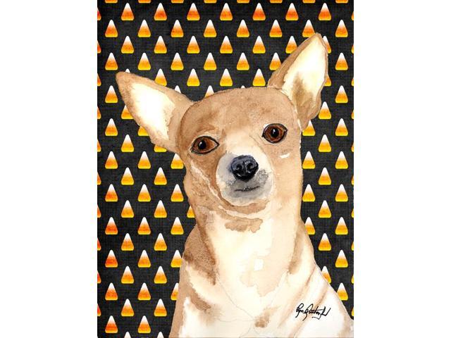 Carolines Treasures RDR3016GF Candy Corn Chihuahua Halloween Flag Garden Size
