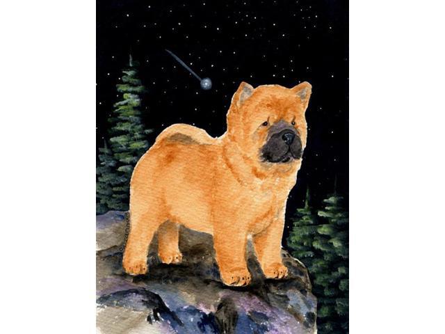 Carolines Treasures SS8488GF Starry Night Chow Chow Flag - Garden Size 11 x 15 in