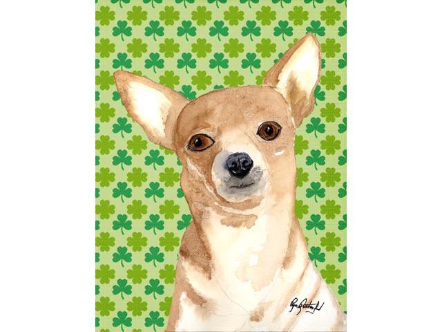 Carolines Treasures RDR3013GF Chihuahua St Patricks Day Flag Garden Size