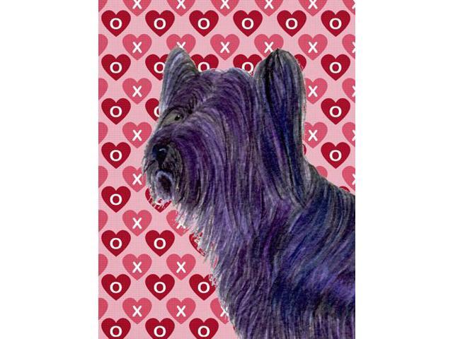 Carolines Treasures SS4463GF 11 x 15 In Skye Terrier Hearts Love And Valentines Day Portrait Flag Garden Size
