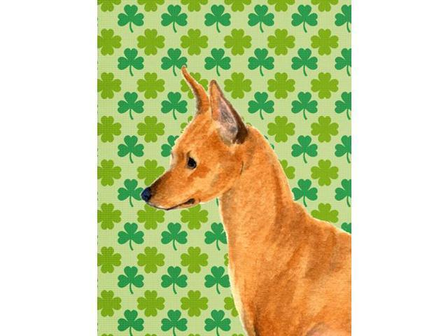 Carolines Treasures SS4397GF 11 x 15 In Min Pin St Patricks Day Shamrock Portrait Flag Garden Size