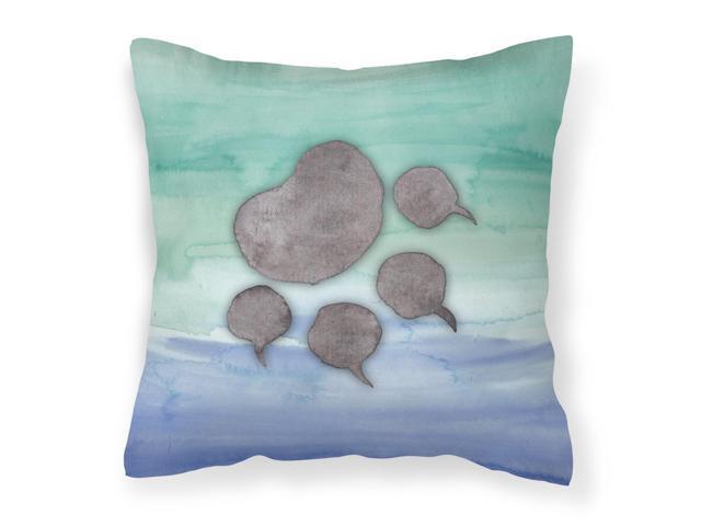 Cat Paw Watercolor Fabric Decorative Pillow BB7356PW1414