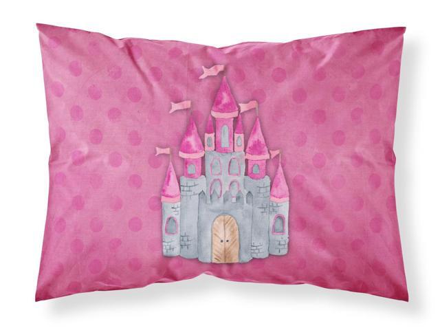 Princess Castle Watercolor Fabric Standard Pillowcase BB7405PILLOWCASE