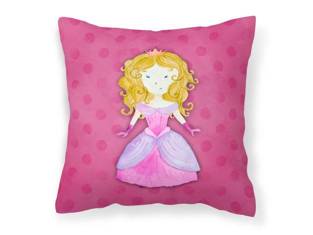 Princess Watercolor Fabric Decorative Pillow BB7407PW1414