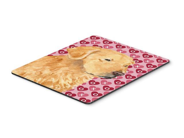 Golden Retriever Hearts Love and Valentine's Day Mouse Pad Hot Pad or Trivet