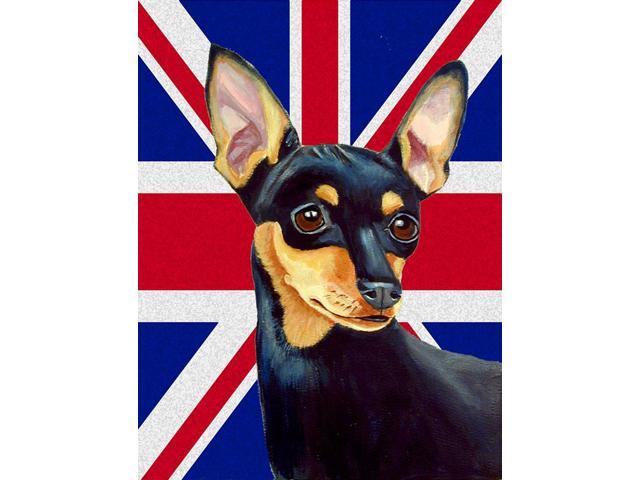 Min Pin with English Union Jack British Flag Flag Garden Size LH9487GF