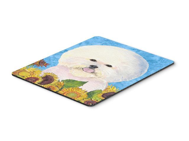 Bichon Frise Mouse Pad Hot Pad or Trivet