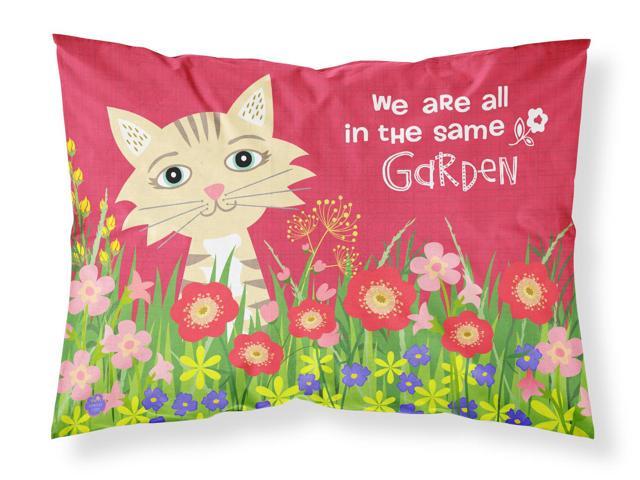 Garden Cat Fabric Standard Pillowcase VHA3009PILLOWCASE