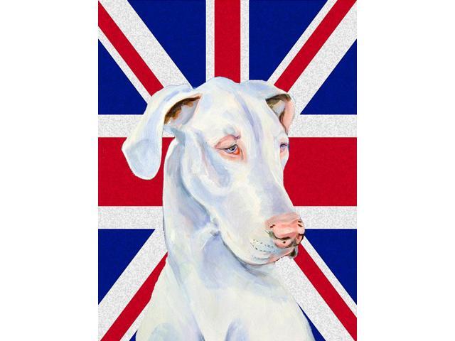 Great Dane with English Union Jack British Flag Flag Garden Size LH9465GF