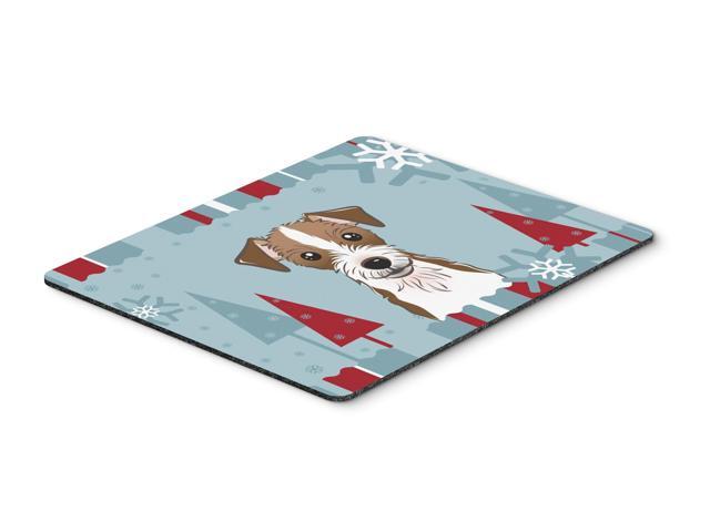 Winter Holiday Jack Russell Terrier Mouse Pad Hot Pad or Trivet BB1698MP