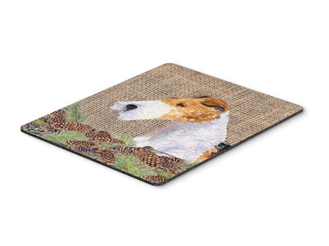 Fox Terrier Mouse Pad Hot Pad or Trivet