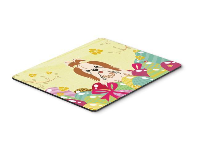 Easter Eggs Shih Tzu Red White Mouse Pad Hot Pad or Trivet BB6087MP
