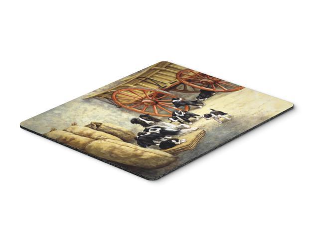 Border Collie Dog Litter Mouse Pad Hot Pad or Trivet BDBA0118MP