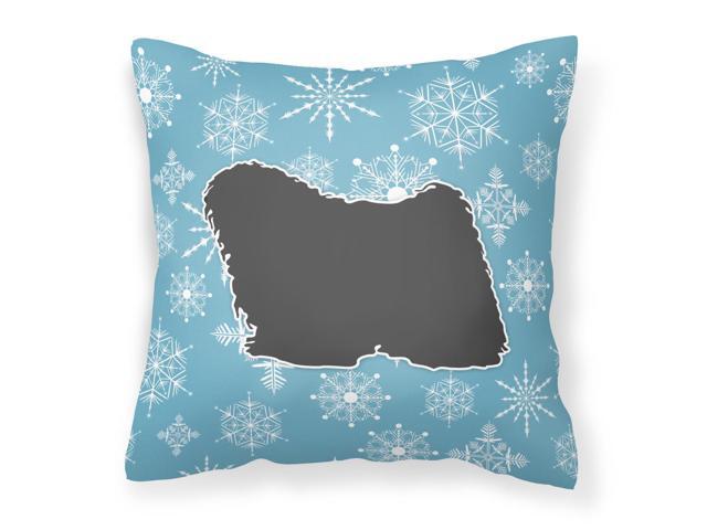 Winter Snowflake Puli Fabric Decorative Pillow BB3563PW1818